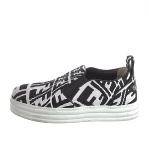 Fendi logo Veritgo Black and White sneaker Tennis Shoes